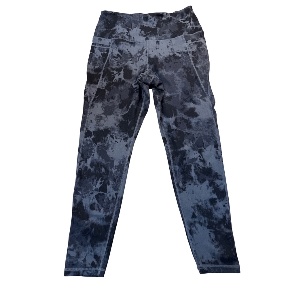 Danskin‎ Black Tie Dye Active Leggings Womens Large 1536061